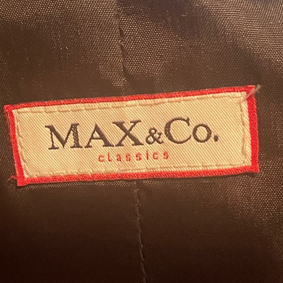 Max & Co Off Blk Fitted Women’s Blazer Imported from Italy fits like SZ 8 - Picture 2 of 12